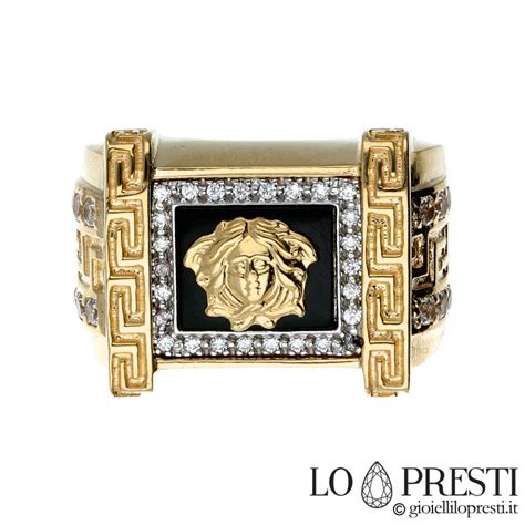 anello versace e bracciale uomo|Anelli Uomo .